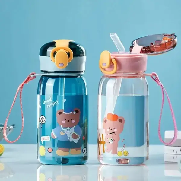 Gourde Enfant Cartoon Ourson 400 ml – Image 2