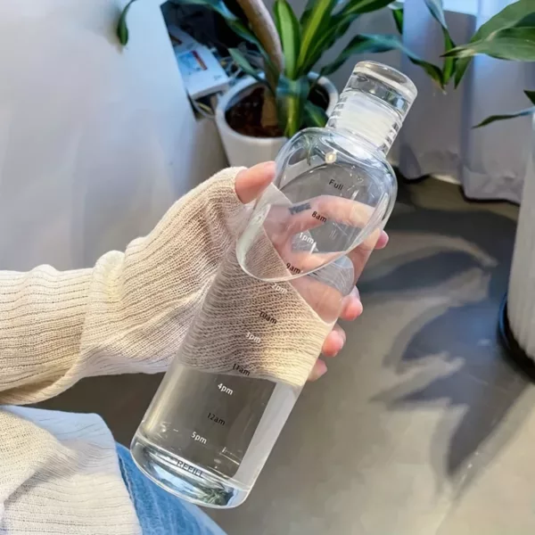 Bouteille d'eau Transparente 500 ml – Image 2