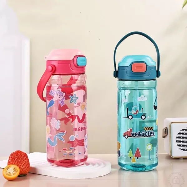 Gourde avec Paille pour Enfants - 550 ml – Image 4