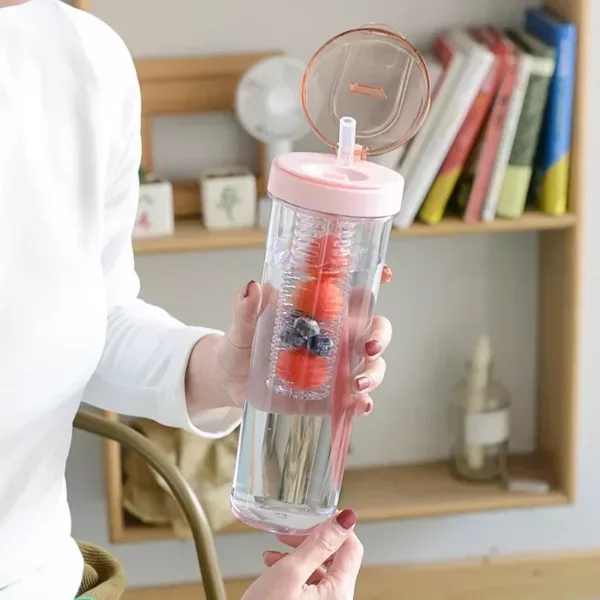 Gourde avec paille et infuseur 700 ml – Image 2