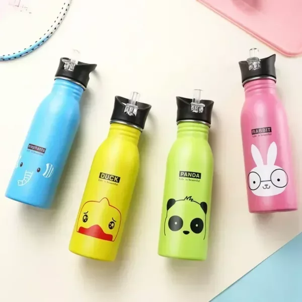 Gourde Isotherme Animaux Paille 500 ml