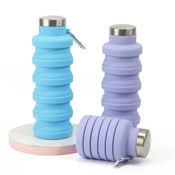 Bouteille d'eau pliable en silicone 800 ml – Image 2