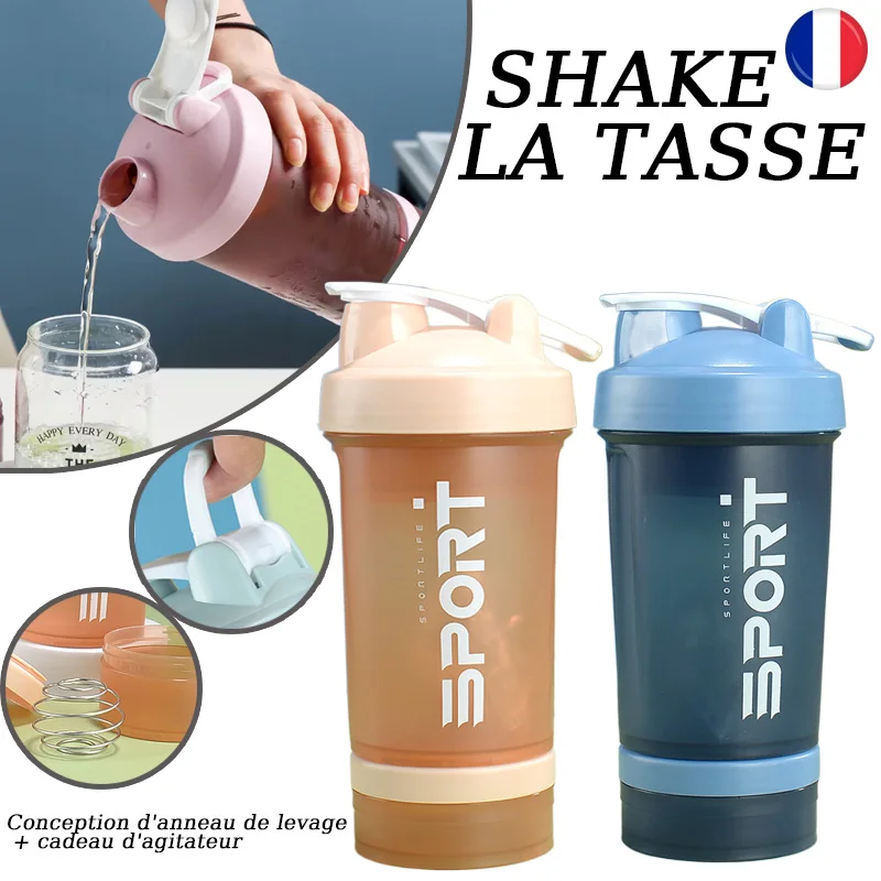 Shaker Musculation Bicolore 500 ml