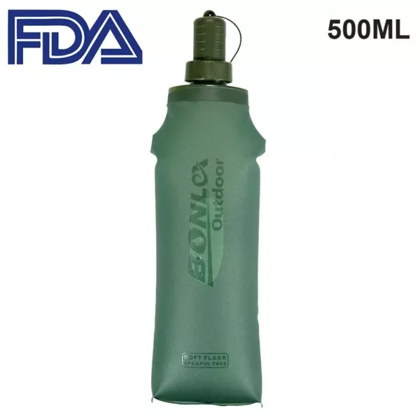 Bouteille d'eau Souple Pliante 500 ml – Image 4