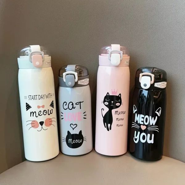 Gourde Chat pour Enfants 350 ml - 500 ml