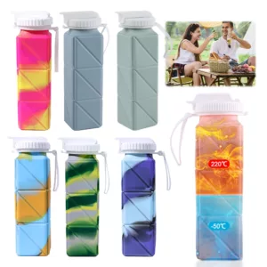Bouteille d'eau Pliable avec Paille 620 ml