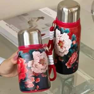 Gobelet Isotherme Motif de Rose 450 ml - 600 ml
