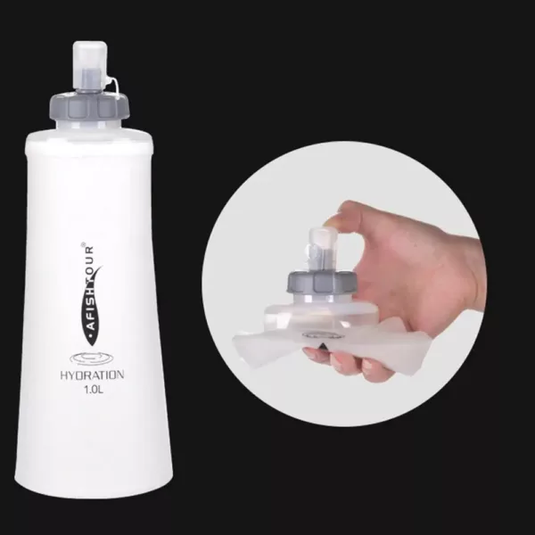 Gourde pliable randonnée et camping 1 L – Image 3