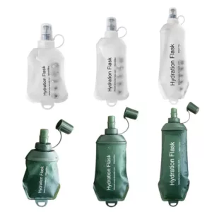 Gourde Pliable pour course à pied 150 ml - 250 ml - 500 ml