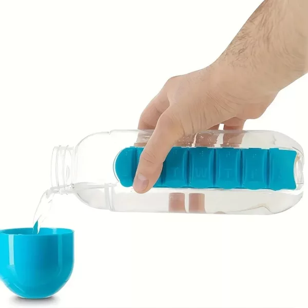Gourde avec Pilulier intégré 600 ml – Image 4